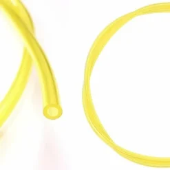 Durite Essence 2,5mm Intérieur X 5mm X 1m Silicone Jaune Transparent Tondeuse Tracteur Débroussailleuse Tronçonneuse Tuyau Carburant