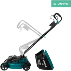 Tondeuse à Gazon Sans Fil 40V - Sans Balais à Charbon - 33cm – Hauteur De Coupe Réglable – 2x Batteries 2.0Ah Et Chargeurs Inclus -Flore Riche Soldes Magasin 54658935 4