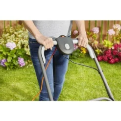 FLYMO Tondeuse électrique Sur Coussin D’air SimpliGlide 330 - 1700W / Largeur De Coupe 33cm / 4 Hauteurs De Coupe / Technologie Coussin D’air / Guidon Repliable (970482862) -Flore Riche Soldes Magasin 55014859 5