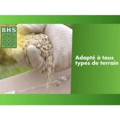 BHS GREP4 Gazon Regarnissage + Engrais Promo 5 Kg 250m² Semences Enrichies En Engrais Organique Pour Une Implantation Rapide 7 BHS GREP4 Gazon Regarnissage + Engrais Promo 5 Kg 250m² Semences Enrichies En Engrais Organique Pour Une Implantation Rapide -Flore Riche Soldes Magasin 56397707 3