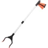 Ensoleillé Outils De Ramassage, 32" Pince Extension Pliable, Outil D'aide Handicapé En Aluminium Avec Pince Rotative En Caoutchouc, Extension à Bras Long Pour Ramasse-Déchets- Orange -Flore Riche Soldes Magasin 57489703 1