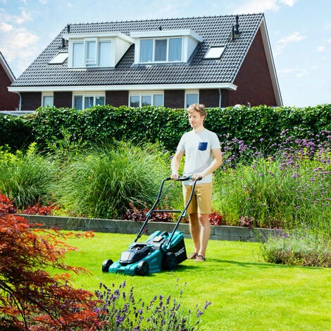 Tondeuse à Gazon 40V – Largeur De Coupe 38 Cm – Réglage Central De La Hauteur – 2 Batteries 4.0Ah Et Un Chargeur Rapide Double 5 Tondeuse à Gazon 40V – Largeur De Coupe 38 Cm – Réglage Central De La Hauteur – 2 Batteries 4.0Ah Et Un Chargeur Rapide Double – Image 3