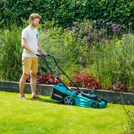 Tondeuse à Gazon 40V – Largeur De Coupe 38 Cm – Réglage Central De La Hauteur – 2 Batteries 4.0Ah Et Un Chargeur Rapide Double 7 Tondeuse à Gazon 40V – Largeur De Coupe 38 Cm – Réglage Central De La Hauteur – 2 Batteries 4.0Ah Et Un Chargeur Rapide Double – Image 5