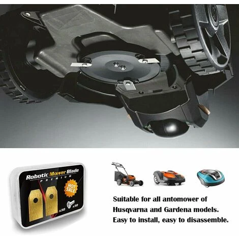 ZOLGINAH Lame Robot Tondeuse , 30 Lames De Rechange Universelles Couteau De Rechange Adapté à Toutes Les Tondeuses à Gazon Robotiques Husqvarna Automower, Gardena, Yardforce 4 ZOLGINAH Lame Robot Tondeuse , 30 Lames De Rechange Universelles Couteau De Rechange Adapté à Toutes Les Tondeuses à Gazon Robotiques Husqvarna Automower, Gardena, Yardforce – Image 2
