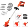 Coupe-bordures Sans Fil 36V - 2 Batteries Chargeur Inclus - Tige Télescopique - Angle Réglable - 3 Types De Lame Pour Herbe Jardin Etc -Flore Riche Soldes Magasin 65747106 1
