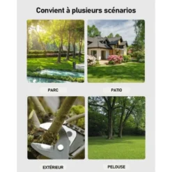 Coupe-bordures Sans Fil 36V - 2 Batteries Chargeur Inclus - Tige Télescopique - Angle Réglable - 3 Types De Lame Pour Herbe Jardin Etc 9 Coupe-bordures Sans Fil 36V - 2 Batteries Chargeur Inclus - Tige Télescopique - Angle Réglable - 3 Types De Lame Pour Herbe Jardin Etc -Flore Riche Soldes Magasin 65747106 4