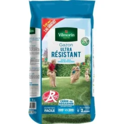 Gazon Ultra Résistant 5kgs Dont 1kg Gratuit