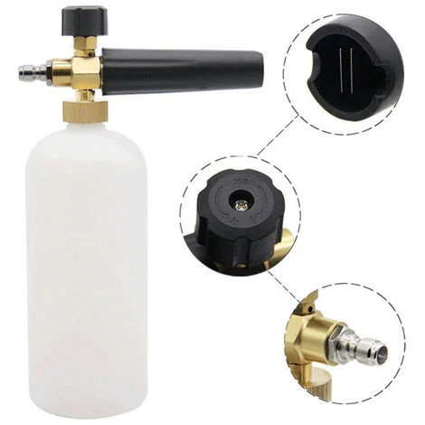 YIDOMDE Pistolet à Mousse Pour Laveuse De Neige à Haute Pression Pistolet à Mousse Avec Connecteur Fileté M22 Pistolet De Lavage à Pression Et Bouteille De Mousse à Lance Réglable De 1L 4 YIDOMDE Pistolet à Mousse Pour Laveuse De Neige à Haute Pression Pistolet à Mousse Avec Connecteur Fileté M22 Pistolet De Lavage à Pression Et Bouteille De Mousse à Lance Réglable De 1L – Image 2