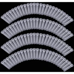 90 Fleur Tube De 2,8 Pouces De Long, Transparent Flacon Fleur Plastique Avec Bouchon Réutilisable Et Durable Pour Fleur D’Eau Conteneur, Tubes à Eau Fleur Décoration, Boutures Asclépiade Rose -Flore Riche Soldes Magasin 68272988 5