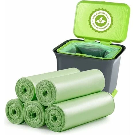 GP 100 Sacs Poubelles Biodégradables, Sacs Poubelles Compostables Biodégradables De 20 Litres D'épaisseur Pour La Nourriture, La Maison, La Cuisine, Le Bureau, La Maison, Les Déchets De Jardin Pour Anima 3 GP 100 Sacs Poubelles Biodégradables, Sacs Poubelles Compostables Biodégradables De 20 Litres D'épaisseur Pour La Nourriture, La Maison, La Cuisine, Le Bureau, La Maison, Les Déchets De Jardin Pour Anima
