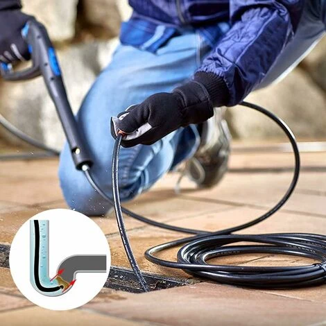 Déstockage Tuyau De Nettoyage Haute Pression 15M, 160 BAR 2300 PSI Tuyau De Vidange, Comprend Un Adaptateur Pour Karcher K1-K7, Idéal Pour Les Bouchons De Vidange Et Le Nettoyage 5 Déstockage Tuyau De Nettoyage Haute Pression 15M, 160 BAR 2300 PSI Tuyau De Vidange, Comprend Un Adaptateur Pour Karcher K1-K7, Idéal Pour Les Bouchons De Vidange Et Le Nettoyage – Image 3