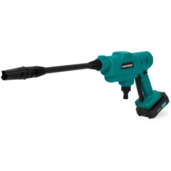 Nettoyeur Haute Pression Sans Fil Compact 20V – 24 Bars – 198 L/h - Tuyau D'aspiration De 5m, Bouteille à Détergent Et Buse Réglable – 2 Batteries 2.0Ah Et Chargeur Incl. -Flore Riche Soldes Magasin 69675742 4