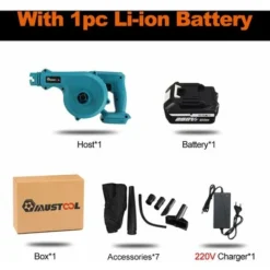 Souffleur Sans Fil Sur Batterie 18V 1500W 1 Batterie -Flore Riche Soldes Magasin 71523121 3