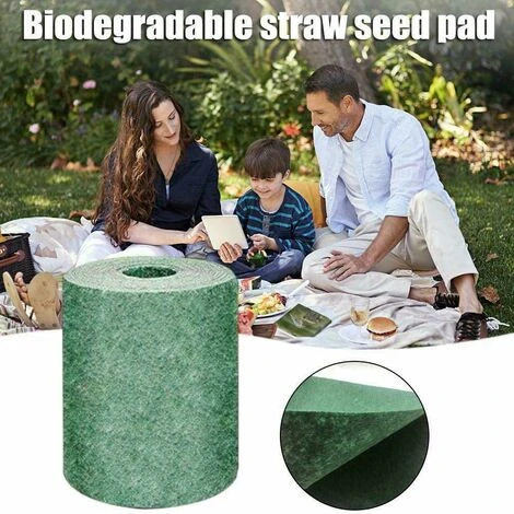 Héloise Rouleau De Tapis De Semences D'herbe, Coussin De Graines De Gazon Biodégradable, Solution De Croissance De Plantes De Jardin Pour Pelouses, Propagation Agressive Des Graines De Gazon (sans Gra 4 Héloise Rouleau De Tapis De Semences D'herbe, Coussin De Graines De Gazon Biodégradable, Solution De Croissance De Plantes De Jardin Pour Pelouses, Propagation Agressive Des Graines De Gazon (sans Gra – Image 2