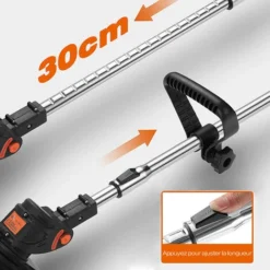 Coupe-bordure Sans Fil, 3-in-1 Débroussailleuse Sans Fil & Tondeuses à Gazon Legers Avec 4 Types De Lames, Avec Batterie 24V Et Chargeur, Outillage De Jardin Motorisé Réglable En Hauteur -Flore Riche Soldes Magasin 72660306 3