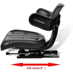 Siège De Tracteur Avec Dossier Noir 9 Siège De Tracteur Avec Dossier Noir -Flore Riche Soldes Magasin 73770832 3