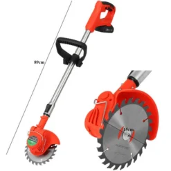 Débroussailleuse Tondeuse à Batterie 21V L.120 Cm Rouge 2000mAh 1 Batterie -Flore Riche Soldes Magasin 73805841 2