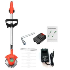 Débroussailleuse Tondeuse à Batterie 21V L.120 Cm Rouge 2000mAh 1 Batterie -Flore Riche Soldes Magasin 73805841 4