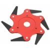60mm 6 Dents Extérieur Lames De Coupe-herbe Tondeuse à Gazon Coupe-herbe Tête De Machine (Rouge)，