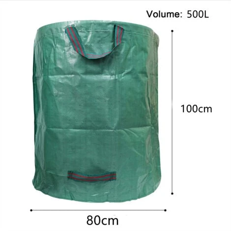Sac De Déchets Ordures De Jardin Robuste Sac 98cmx76cm Vert 2pcs 500L FUIENKO 4 Sac De Déchets Ordures De Jardin Robuste Sac 98cmx76cm Vert 2pcs 500L FUIENKO – Image 2
