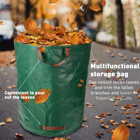 Sac De Déchets Ordures De Jardin Robuste Sac 98cmx76cm Vert 2pcs 500L FUIENKO 5 Sac De Déchets Ordures De Jardin Robuste Sac 98cmx76cm Vert 2pcs 500L FUIENKO – Image 3