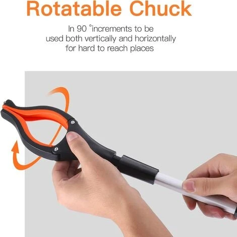 Outil De Ramassage, ENGiNDOT Pince De Préhension En Aluminium, Outil D’Aide Extension Pliable 180°, Tête Rotatif 90°, Pince Magnétique En Caoutchouc Pour Ramassage Des Déchets De Jardin-RG01 5 Outil De Ramassage, ENGiNDOT Pince De Préhension En Aluminium, Outil D’Aide Extension Pliable 180°, Tête Rotatif 90°, Pince Magnétique En Caoutchouc Pour Ramassage Des Déchets De Jardin-RG01 – Image 3