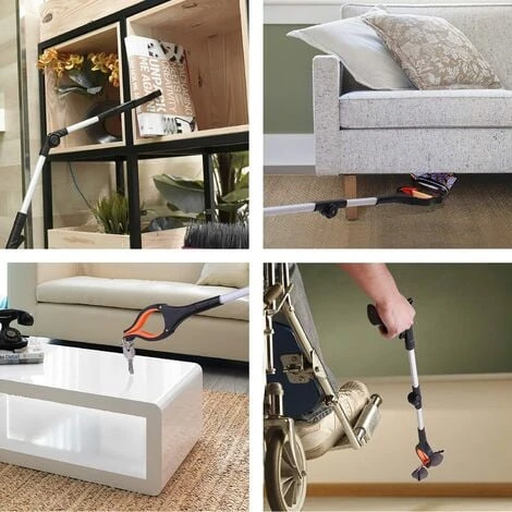 Outil De Ramassage, ENGiNDOT Pince De Préhension En Aluminium, Outil D’Aide Extension Pliable 180°, Tête Rotatif 90°, Pince Magnétique En Caoutchouc Pour Ramassage Des Déchets De Jardin-RG01 7 Outil De Ramassage, ENGiNDOT Pince De Préhension En Aluminium, Outil D’Aide Extension Pliable 180°, Tête Rotatif 90°, Pince Magnétique En Caoutchouc Pour Ramassage Des Déchets De Jardin-RG01 – Image 5