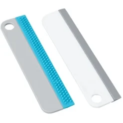 Silicone Souple Verre Essuie-glace Grattoir Cuisine Salle De Bain Verre Outils De Nettoyage Pour Voiture Miroir Nettoyant Raclette Fenêtre Nettoyage Brosse Blanc Gris -Flore Riche Soldes Magasin 78510561 5