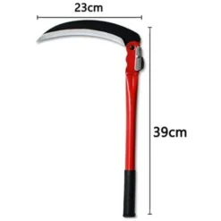 LYCXAMES -- Faucille Agricole Pliante à Long Manche, Coupe Du Blé, Tondeuse à Gazon, Couteau De Jardinage, De Désherbage, Outils De Jardin -Flore Riche Soldes Magasin 79023759 4