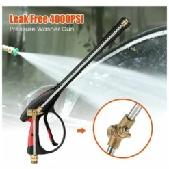 Pistolet Pour Nettoyeur Haute Pression 4000 PSI Pistolet De Lavage De Voiture Avec Filetage M22-14 Mm Baguette Extensible De 19 Pouces Et 5 Embouts De Buse Pour Lavage Sous Pression 9 Pistolet Pour Nettoyeur Haute Pression 4000 PSI Pistolet De Lavage De Voiture Avec Filetage M22-14 Mm Baguette Extensible De 19 Pouces Et 5 Embouts De Buse Pour Lavage Sous Pression -Flore Riche Soldes Magasin 79633250 3