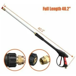 Pistolet Pour Nettoyeur Haute Pression 4000 PSI Pistolet De Lavage De Voiture Avec Filetage M22-14 Mm Baguette Extensible De 19 Pouces Et 5 Embouts De Buse Pour Lavage Sous Pression 11 Pistolet Pour Nettoyeur Haute Pression 4000 PSI Pistolet De Lavage De Voiture Avec Filetage M22-14 Mm Baguette Extensible De 19 Pouces Et 5 Embouts De Buse Pour Lavage Sous Pression -Flore Riche Soldes Magasin 79633250 5