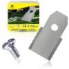 RHAFAYRE 30x Lames De Rechange En Acier Inoxydable Compatible Avec Husqvarna Gardena McCulloch Rob Flymo Yardforce Matrix Grizzly Brast - Comprend Des Vis -Flore Riche Soldes Magasin 80300729 1