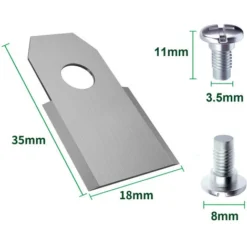 RHAFAYRE 30x Lames De Rechange En Acier Inoxydable Compatible Avec Husqvarna Gardena McCulloch Rob Flymo Yardforce Matrix Grizzly Brast - Comprend Des Vis -Flore Riche Soldes Magasin 80300729 3