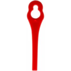 Promotion 100pcs Lames En Plastique De Rechange Pour Coupe Bordure Lame De Tondeuse à Gazon Lames Pour Débroussailleuse Sans Fil Lames De Coupe De Remplacement Pour Jardin Pelouse (L83 Rouge 10×5mm) -Flore Riche Soldes Magasin 81231701 2