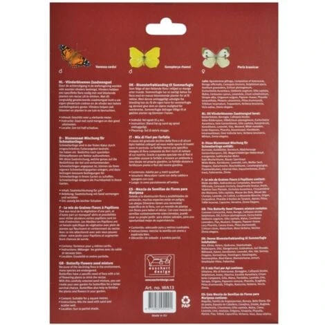 ESSCHERT DESIGN Mélange De Fleurs Pour Attirer Les Papillons 4 ESSCHERT DESIGN Mélange De Fleurs Pour Attirer Les Papillons – Image 2