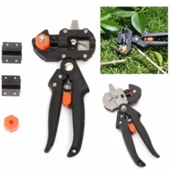 Ciseau Jardin Outil A Greffer Greffage Arbre Fruitier Avec 2 Lame