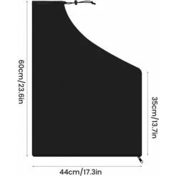 Sac Aspirateur De Souffleur Feuilles 60x44cm Noir Remplacement Du Sac Ramasse Feuilles Oxford Étanche Sac De Rangement à Fermeture Éclair Pour Souffleur De Feuilles Jardin Pelouse Cour-longziming -Flore Riche Soldes Magasin 82984137 2