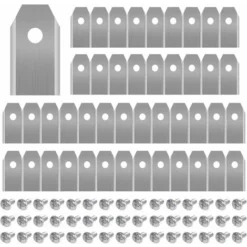 45 X Lames De Couteau En Titane Pour Toutes Les Tondeuses Robotiques Husqvarn/Automower/ Yardforce/Gardena(3g-0.75mm) Avec 45 Vis, Lames De Rechange Pour Modèles 105,310,315,320,420,430x,r40i