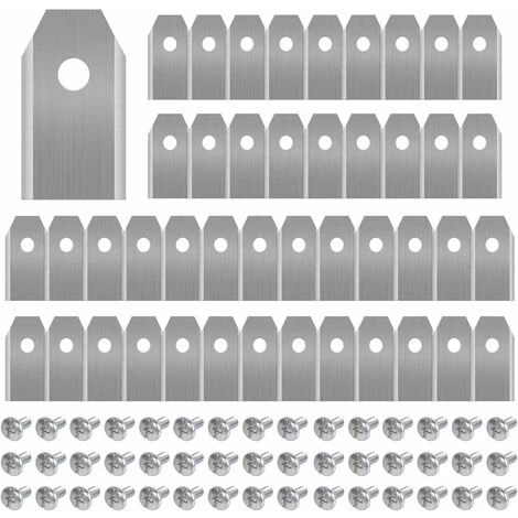 45 X Lames De Couteau En Titane Pour Toutes Les Tondeuses Robotiques Husqvarn/Automower/ Yardforce/Gardena(3g-0.75mm) Avec 45 Vis, Lames De Rechange Pour Modèles 105,310,315,320,420,430x,r40i 3 45 X Lames De Couteau En Titane Pour Toutes Les Tondeuses Robotiques Husqvarn/Automower/ Yardforce/Gardena(3g-0.75mm) Avec 45 Vis, Lames De Rechange Pour Modèles 105,310,315,320,420,430x,r40i