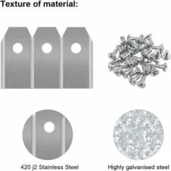 45 X Lames De Couteau En Titane Pour Toutes Les Tondeuses Robotiques Husqvarn/Automower/ Yardforce/Gardena(3g-0.75mm) Avec 45 Vis, Lames De Rechange Pour Modèles 105,310,315,320,420,430x,r40i 9 45 X Lames De Couteau En Titane Pour Toutes Les Tondeuses Robotiques Husqvarn/Automower/ Yardforce/Gardena(3g-0.75mm) Avec 45 Vis, Lames De Rechange Pour Modèles 105,310,315,320,420,430x,r40i -Flore Riche Soldes Magasin 83038124 3