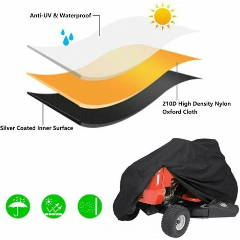 Housse Imperméable Pour Tondeuse Autoportée - Housse De Protection Pour Tracteur De Jardin,L(182111116CM) 3 Housse Imperméable Pour Tondeuse Autoportée - Housse De Protection Pour Tracteur De Jardin,L(182111116CM)