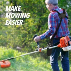 Tondeuse à Bandoulière-tondeuse à Harnais Double épaule Avec Ceinture De Nylon Durable Adjuestable Pour Débroussailleuse Ou Gardenning Pour STIHL FS, Taille-bordures Série Km (Rouge) -Flore Riche Soldes Magasin 84058176 5