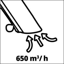 Einhell Aspirateur-souffleur électrique GC-EL 3024 E (tube Ø 75 mm, Puissance D’aspiration 650 m³/h, Fonction Broyage (10:1), Vitesse De Soufflage 240 km/h, 40 L) -Flore Riche Soldes Magasin 85501986 4