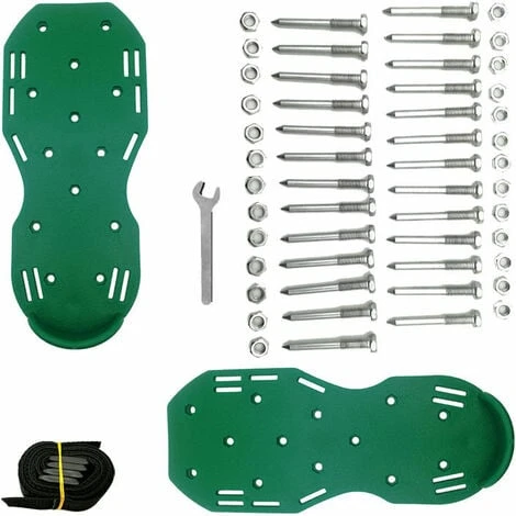 Sandales Aérateur Pelouse Aérateur De Gazon De Jardin à Pointes Avec 8Sangles Réglables Allongées Et 26Pointes Sandales D'aération De Pelouse De Taille Universelle Pour Pelouse De Jardin(Vert) 3 Sandales Aérateur Pelouse Aérateur De Gazon De Jardin à Pointes Avec 8Sangles Réglables Allongées Et 26Pointes Sandales D'aération De Pelouse De Taille Universelle Pour Pelouse De Jardin(Vert)
