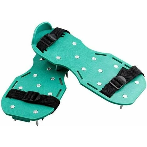 Sandales Aérateur Pelouse Aérateur De Gazon De Jardin à Pointes Avec 8Sangles Réglables Allongées Et 26Pointes Sandales D'aération De Pelouse De Taille Universelle Pour Pelouse De Jardin(Vert) 5 Sandales Aérateur Pelouse Aérateur De Gazon De Jardin à Pointes Avec 8Sangles Réglables Allongées Et 26Pointes Sandales D'aération De Pelouse De Taille Universelle Pour Pelouse De Jardin(Vert) – Image 3