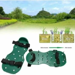 Sandales Aérateur Pelouse Aérateur De Gazon De Jardin à Pointes Avec 8Sangles Réglables Allongées Et 26Pointes Sandales D'aération De Pelouse De Taille Universelle Pour Pelouse De Jardin(Vert) 10 Sandales Aérateur Pelouse Aérateur De Gazon De Jardin à Pointes Avec 8Sangles Réglables Allongées Et 26Pointes Sandales D'aération De Pelouse De Taille Universelle Pour Pelouse De Jardin(Vert) -Flore Riche Soldes Magasin 85565192 4