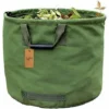 Sac De Jardinage 125L Extra-Robuste Avec Poignées, Sac De Ramassage Feuilles Verte Avec Toile Militaire (H45.7 Cm, D55.8 Cm) -Flore Riche Soldes Magasin 85793373 1