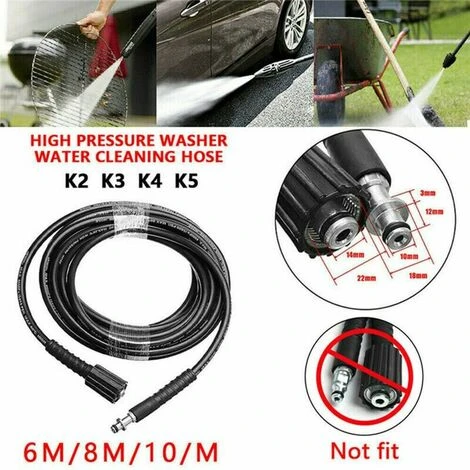 Convient Pour K2 K3 K4 K5 6M / 8M / 10M Tuyau De Pulverisation De Tuyau De Nettoyage Sous Pression 8M 6 Convient Pour K2 K3 K4 K5 6M / 8M / 10M Tuyau De Pulverisation De Tuyau De Nettoyage Sous Pression 8M – Image 4