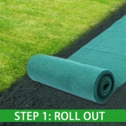 Tapis De Graine D'Herbe Biodegradable Tapis De Paille Engrais Jardin Pique-Nique Pelouse Arriere-Cour Plantation Grandir, 10 M - 10 M MOON -Flore Riche Soldes Magasin 86051219 5