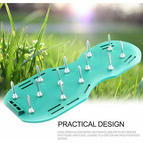 Aerateur Pelouse - 2X Chaussure A Clou Ragreage Avec Semelles Et Pointes De 25 Mm - Chaussure Gazon Réglables Pour Aerateur Gazon, Travaux De Revêtement De Sol Et Aérateur Pelouse 4 Aerateur Pelouse - 2X Chaussure A Clou Ragreage Avec Semelles Et Pointes De 25 Mm - Chaussure Gazon Réglables Pour Aerateur Gazon, Travaux De Revêtement De Sol Et Aérateur Pelouse – Image 2